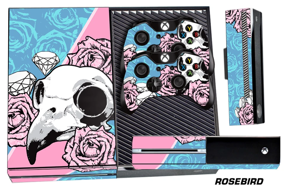 Skin for XBOX ONE 1 Console 2 Controller Graphics Sticker Wraps Decal ROSEBIRD - Image 1 of 1