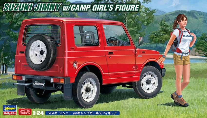 Hasegawa SUZUKI JIMNY W/CAMP GIRL'S FIGURE KIT 1:24 - Immagine 1 di 1