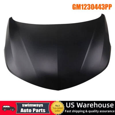 Fits 2017-2019 Chevrolet Cruze Hood Panel Hatchback Sedan Primed Black USA Foto 1 de 4