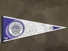 1993 COLORADO ROCKIES INAUGURAL YEAR AUTOGRAPH PENNANT