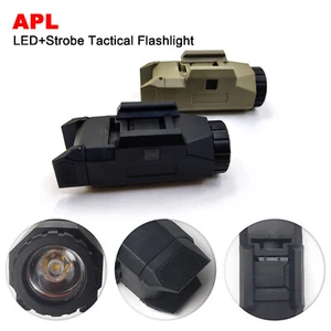 Tactical APL Flashlight Pistol Torch Airsoft Light 20mm Picatinny Rail Aluminum - Picture 1 of 12