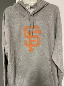 MLB San Francisco Giants MAJESTIC Pullover Men's Hoodie Gray Large C - Picture 1 of 3