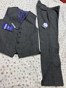 BOYS TAYLOR&WRIGHT SUIT JACKET AND TROUSERS MEDIUM SIZE Tailored Fit - Picture 1 of 6