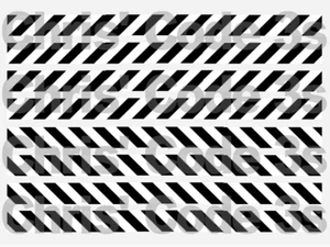 Code 3 Adhesive Vinyl Decal Suit 1/76 & 1/50 - chevron strips - black and white