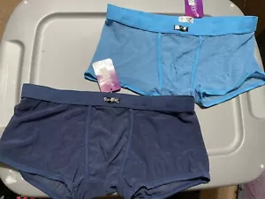 mens see through boxers Trunks 2 Pairs - Picture 1 of 1