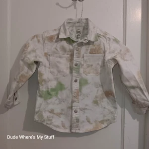 WONDER NATION TIE DYE DESIGN DENIM COAT - CHILD SIZE XS (4-5) - Picture 1 of 3