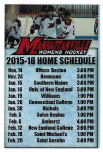 2015-16 Manhattanville College Women Hockey Schedule !!! - Bild 1 von 1