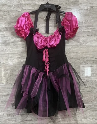 Leg Avenue Witch Fitted Costume/Cosplay Women Pink, Black, corset, Size M dress  - Image 1 of 4