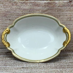 Theodore Haviland Limoges France Gold Accent Scalloped Dish - Picture 1 of 6