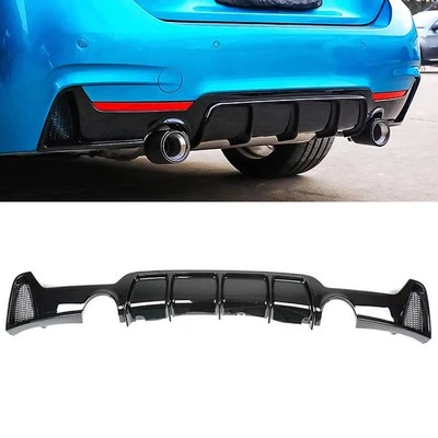 Rear Diffuser Lip Glossy Black For 2014-2020 BMW F32 F33 F36 428i 435i M Sport - Image 1 of 4