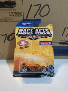 Hot Wheels Target Exclusive Race Aces Trak-Tune 2008 cobre con 10 radios blancos - Imagen 1 de 6