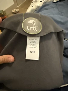 Trtl Travel Airplane Neck Pillow Lightweight Washable Comfort Gray W/ Bag New - Picture 1 of 1