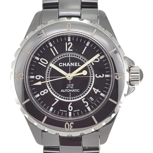 Reloj automático para hombre Chanel J12 H0685 fecha cerámica negra esfera negra Q#141288 - Imagen 1 de 6