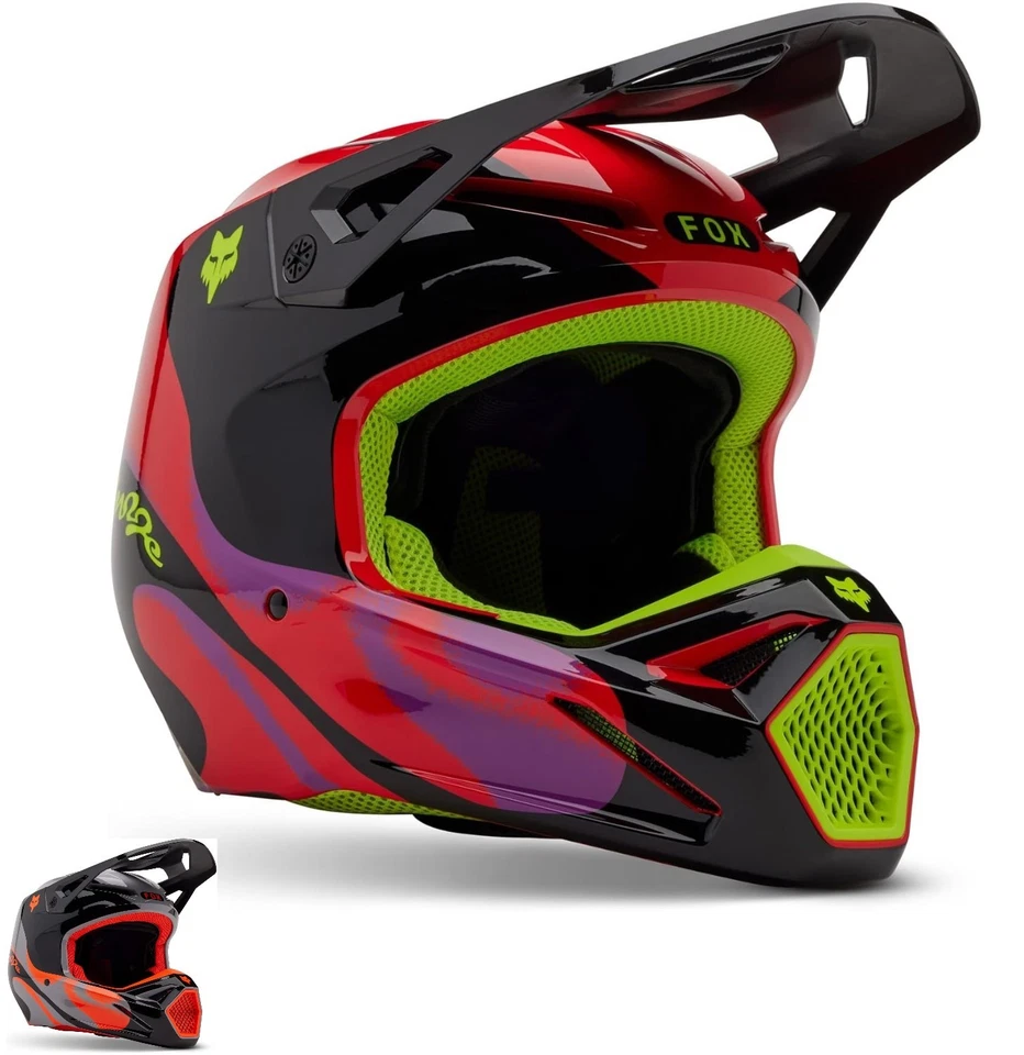 Casco Fox Racing V1 Emotion MX/ATV/UTV/MTB Foto 1 de 1