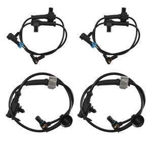 Set 4 Abs Wheel Speed Sensors Front Rear For GMC Sierra 1500 15229012 10384745 - Picture 1 of 12