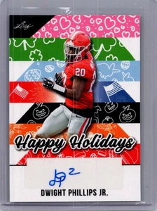 Dwight Phillips Jr 2025 Leaf Holiday Auto - Foto 1 di 2