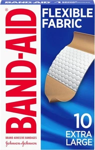 Vendajes adhesivos de tela flexible extra grandes Johnson Band-Aid 10 unidades - Imagen 1 de 8