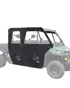 2x For Can Am Defender Max HD 7/8/9/10 2017-2025 Cab enclosure Doors Canvas Set - Picture 1 of 11
