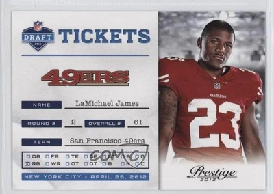 2012 Playoff Prestige NFL Draft Tickets LaMichael James #23 Rookie RC - Image 1 of 2
