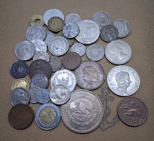 Altes ausländisches Münzlot der Welt 40 Münzen für Lot - #50910-6 - Bild 1 von 16
