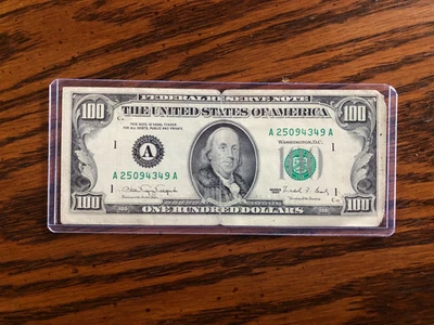 Series 1990 $100 Dollar Bill Federal Reserve Note Circulated BOSTON - Image 1 of 2