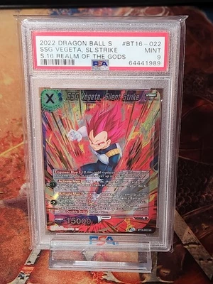 DBS Dragon Ball Super Z SSG Vegeta, Silent Strike BT16-022 SR Super Rare PSA 9 - Image 1 of 2