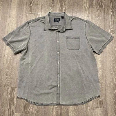 Nat Nast Button Up Shirt Mens XXL 2XL Blue Gray American Fit Silk Luxury Adult - Image 1 of 4