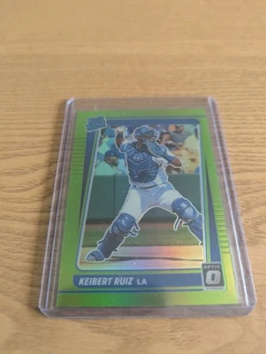 2021 Panini Donruss Optic - Rated Rookie Keibert Ruiz #52 Lime Green Prizm (RC) - Image 1 of 2