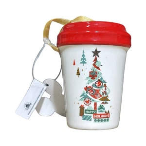 Disney Parks Starbucks Happy Holidays 2019 taza de cerámica árbol de Navidad adorno - Imagen 1 de 6
