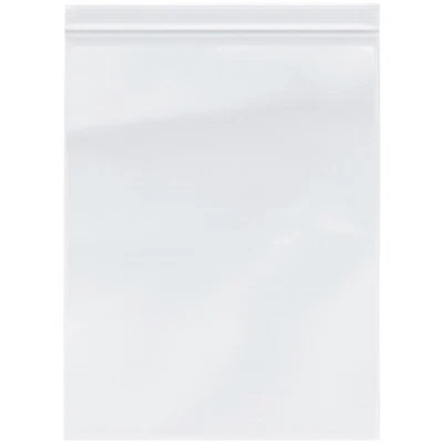 Plymor 10" x 13", 4 Mil Heavy Duty Zipper Reclosable Plastic Bags - Image 1 of 3
