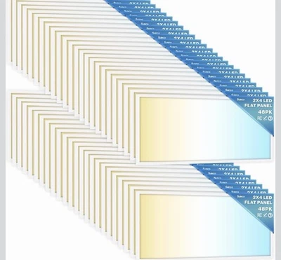 Sunco 48 Pack 2x4 LED Flat Panel Light Drop Ceiling - Image 1 of 4