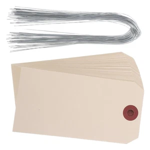 Etiquetas de viaje con etiqueta de precio de 50 piezas con cables de hierro envío con cable - Imagen 1 de 12