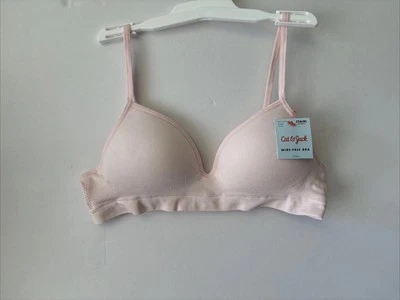Cat & Jack Girls Wire Free Bra - Pink - Size 32A (M)- NEW w/ Tags - Image 1 of 4