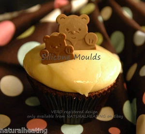 TEDDY LOVES ME Bear Silicone Chocolate Mould Candy Cupcake Resin Wax Melt Mold - Picture 1 of 2