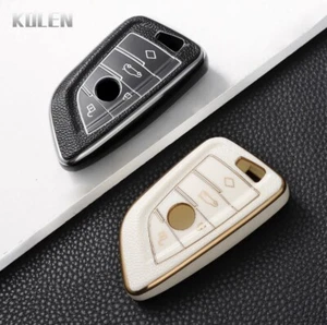 White Black Remote Key Case Shell Cover For BMW X1 X3 X5 X6 X7 5 7 Series US - Picture 1 of 9