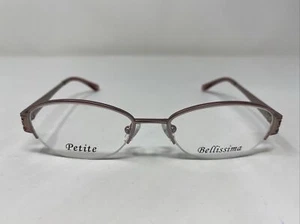 Marco de gafas de metal Bellissima BL 1028 3113 48-16-135 rosa medio borde OL25 - Imagen 1 de 8