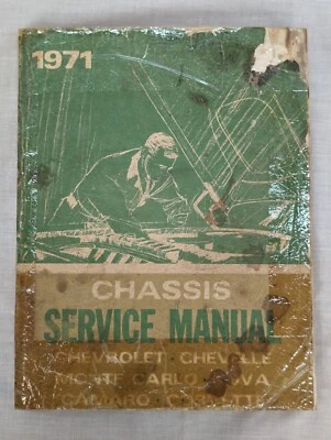 Chassis Service Manual 1971 Chevrolet Chevelle Monte Carlo Nova Camaro Corvette - Image 1 of 4