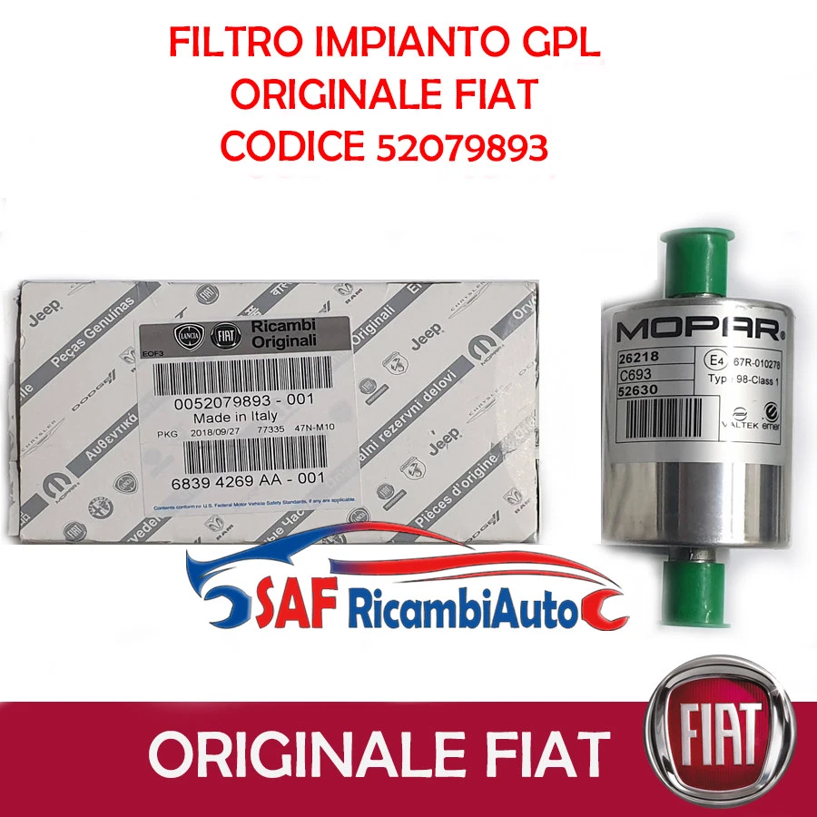 FILTRO GPL GAS ORIGINALE ALFA ROMEO GIULIETTA LANCIA DELTA FIAT PUNTO 500L BRAVO - Immagine 1 di 1