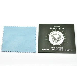 1x Silver Polishing Cleaning Cloth Gold Anti Tarnish Cleaner Platinum Jewelry S1 - Picture 1 of 3