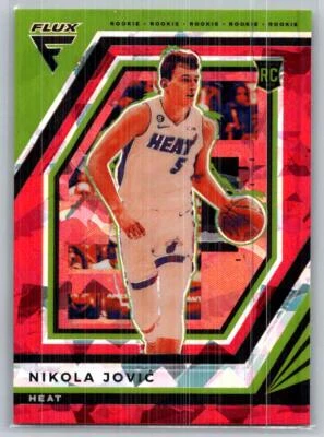 2022-23 Panini Flux #216 Nikola Jovic Red Cracked Ice - Image 1 of 2