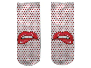 Motiv Socken multicolor Mund abstrakt - kostenloser Versand - Bild 1 von 2