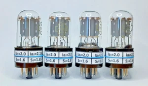 6N9S / 6H9C / 6SL7 / 6N9P / 6N9 MATCHED QUAD (4pcs) 1971's TUBES NEW NOS - Picture 1 of 3