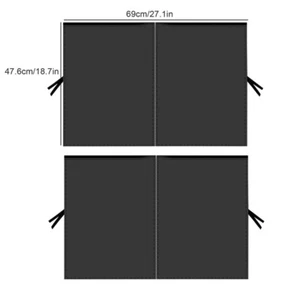 Car Window Sun Shade, Magnetic Mesh Curtain For Rear Sun Protection - Picture 1 of 7