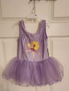 Tutu Girls Dress Size 4 XS New Purple Disney Store Rapunzel Leotard Princess - Picture 1 of 3