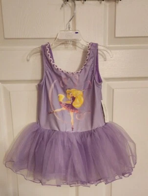 Vestido Tutú Niñas Talla 4 XS Nuevo Púrpura Disney Store Rapunzel Leotardo Princesa Foto 1 de 3