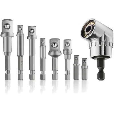 Adattatore Angolare con Magneti + 8 Adattatori Esagonali - Precisione Garantita - Immagine 1 di 2