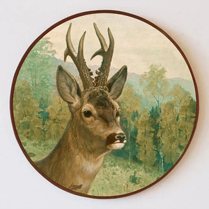Chevreuil Droit de Carl Zimmermann Image la Chasse Bois Schützenscheibe 41cm 40 - Bild 1 von 1