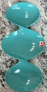 Twist Q Squared Serving Tray Platter 16” x 8” Colorado Blue Unique Fun - NEW - Picture 1 of 9
