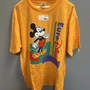 Vintage Euro Disney Graphic Short Sleeve T-Shirt Adult X-Large - Picture 1 of 3