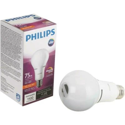 Philips Warm Glow 75W Equivalent Soft White A21 Medium Dimmable LED Light Bulb - Image 1 of 3